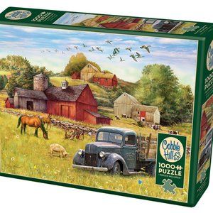 New Cobble Hill 1000 Piece Jigsaw Puzzle Summer Afternoon on Tally Ho Farm